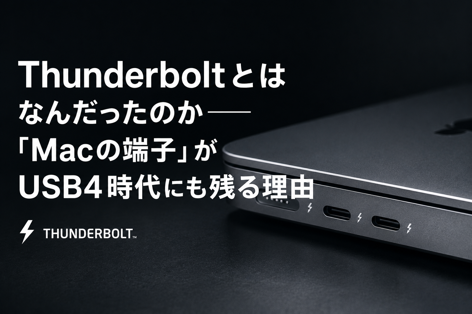 Thunderboltとはなんだったのか——「Macの端子」がUSB4時代にも残る理由