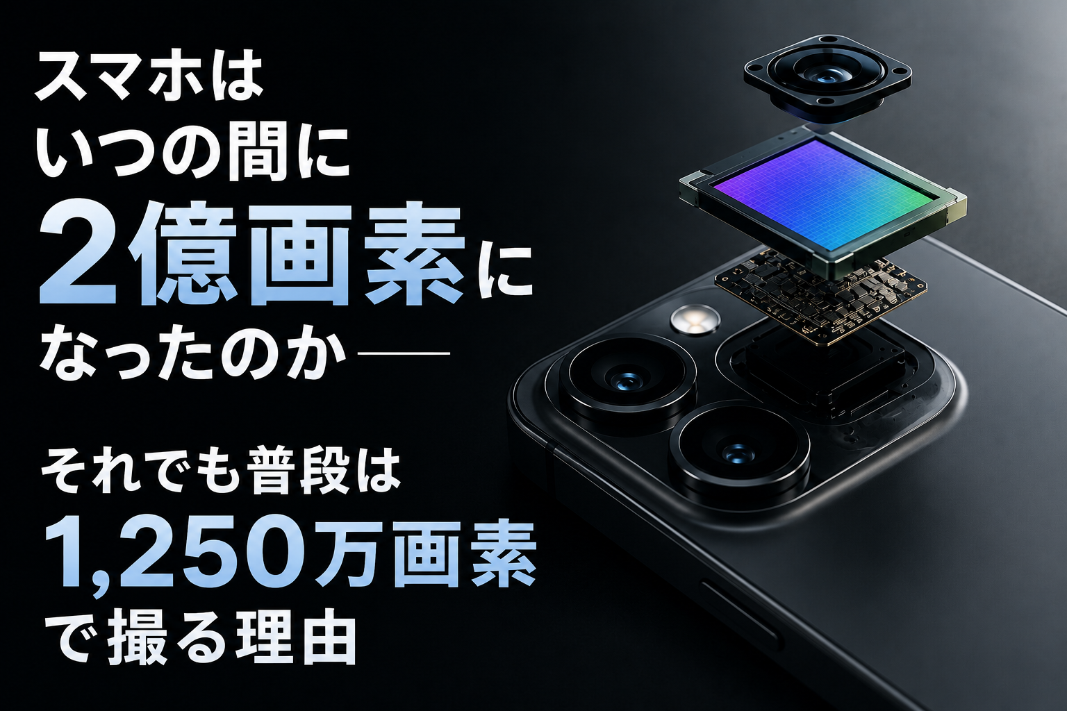 スマホはいつの間に2億画素になったのか——それでも普段は1,250万画素で撮る理由