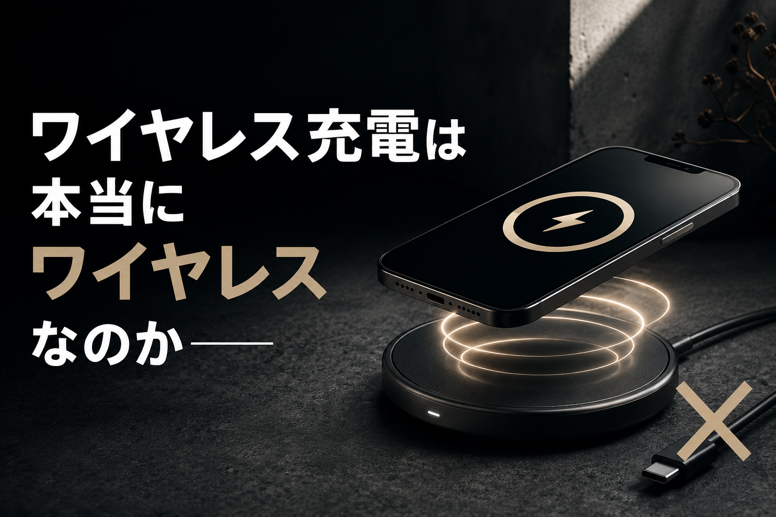 ワイヤレス充電は本当にワイヤレスなのか